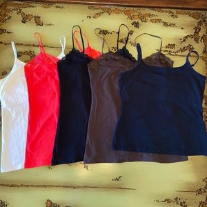 Bundle of 5 women’s camisoles size M